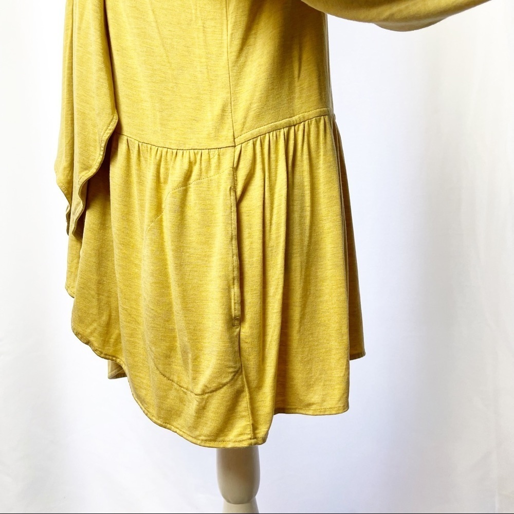 LOGO by Lori Goldstein Women’s Yellow  Open Cardigan Long Sleeve Sz M - Picture 3 of 7